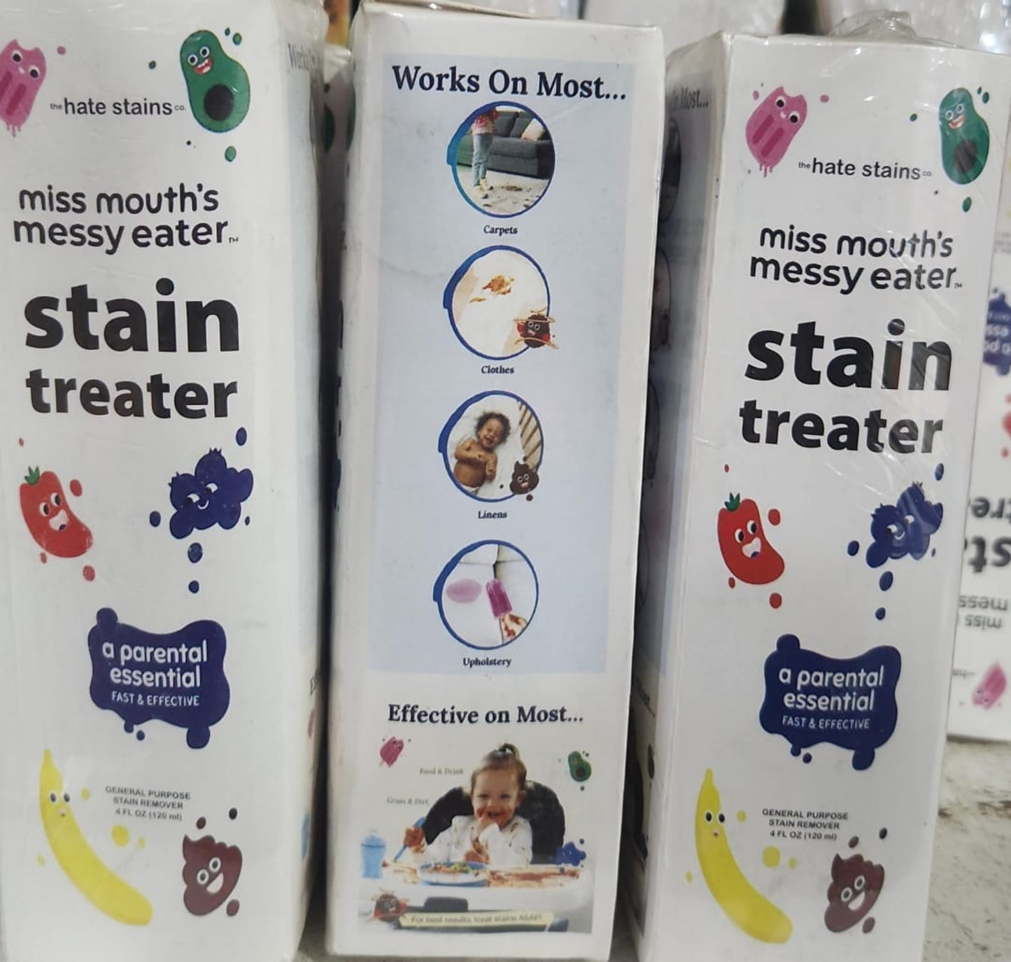 Miss Mouth's Messy Eater Stain Treater Spray - Stain Remover - Newborn & Baby Essentials - Food, Grease, Coffee ,laundry,fabric
