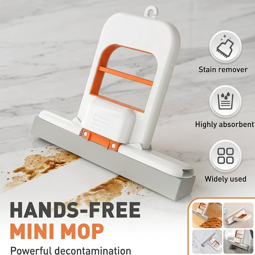 New one hand foldable press multi purpose cleaning mop