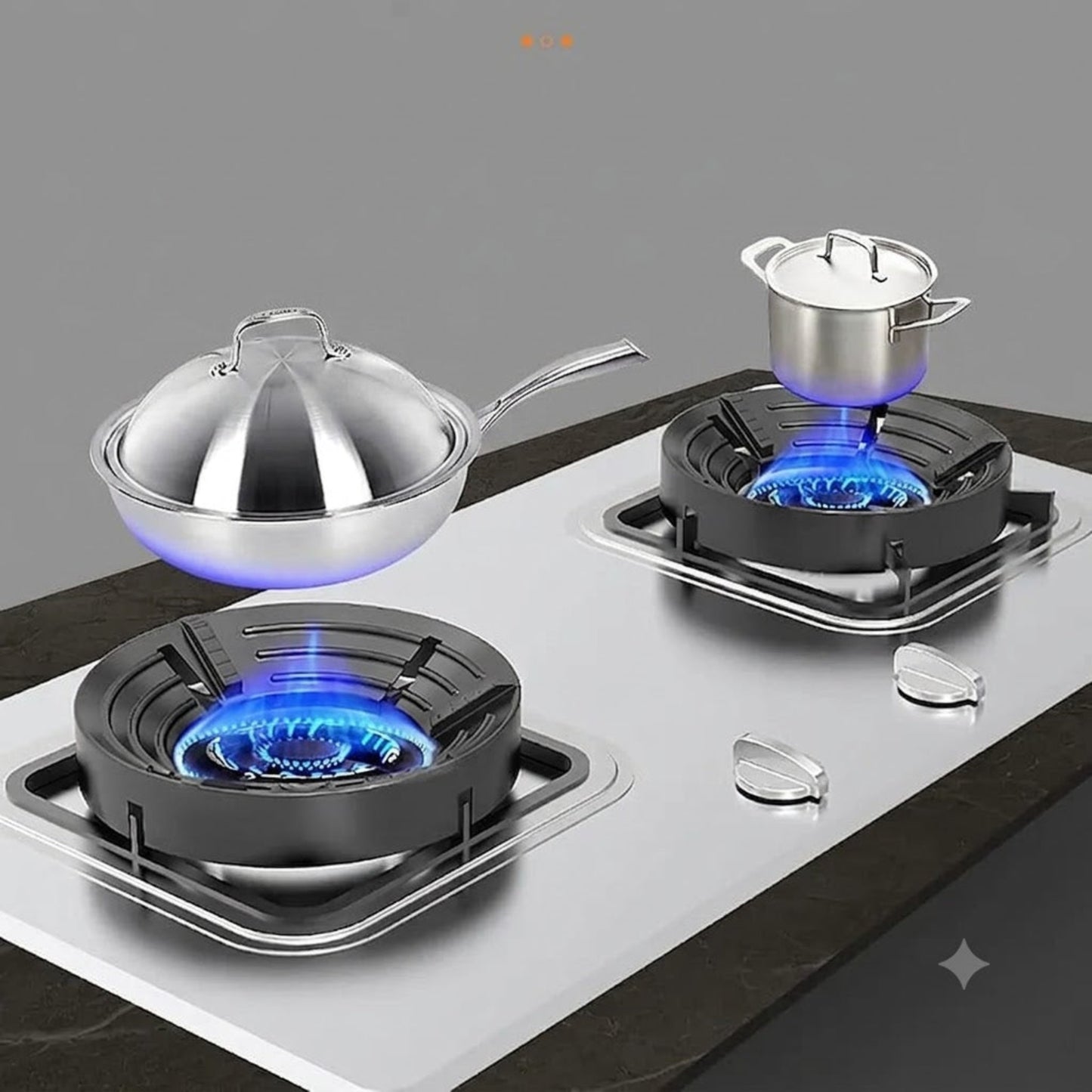 Gas stove Burner Stand Non slip bracket 3D windproof hood Gas cooker universal accessories Anti skid gas burner parts Cast iron cook top part