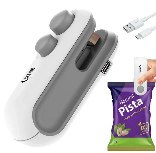 2 in 1 USB Rechargeable plastic Bag Sealer Machine