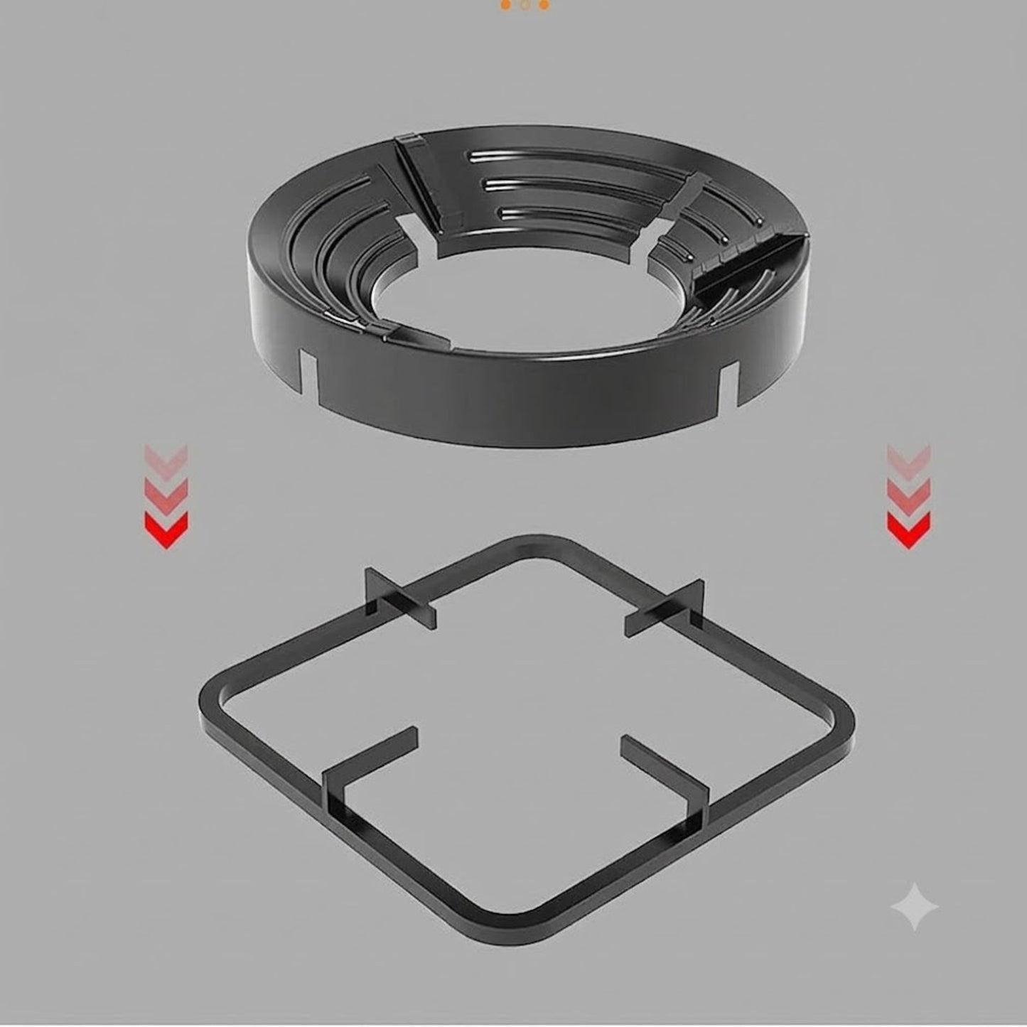 Gas stove Burner Stand Non slip bracket 3D windproof hood Gas cooker universal accessories Anti skid gas burner parts Cast iron cook top part