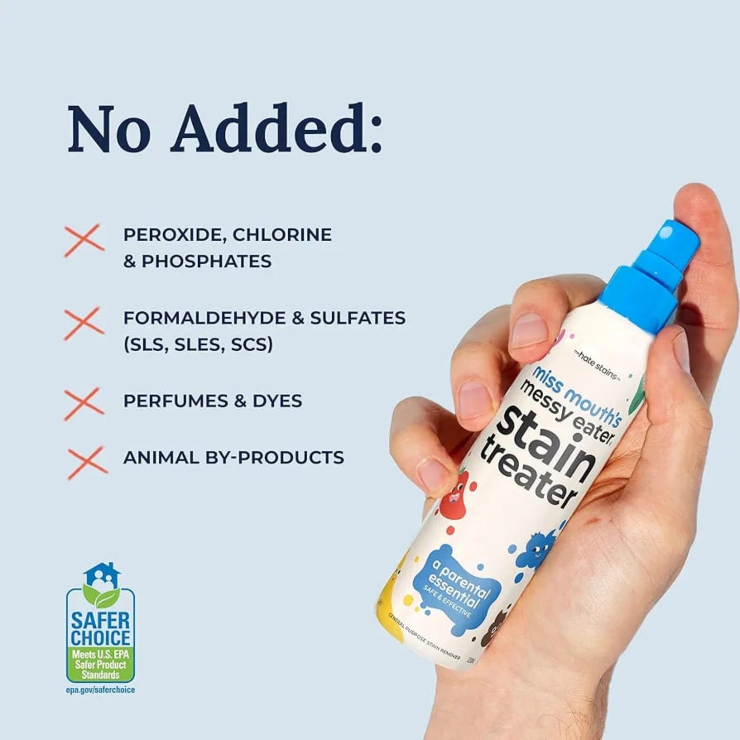 Miss Mouth's Messy Eater Stain Treater Spray - Stain Remover - Newborn & Baby Essentials - Food, Grease, Coffee ,laundry,fabric
