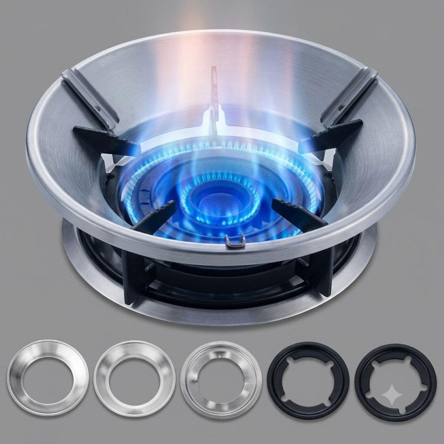 Gas stove Burner Stand Non slip bracket 3D windproof hood Gas cooker universal accessories Anti skid gas burner parts Cast iron cook top part