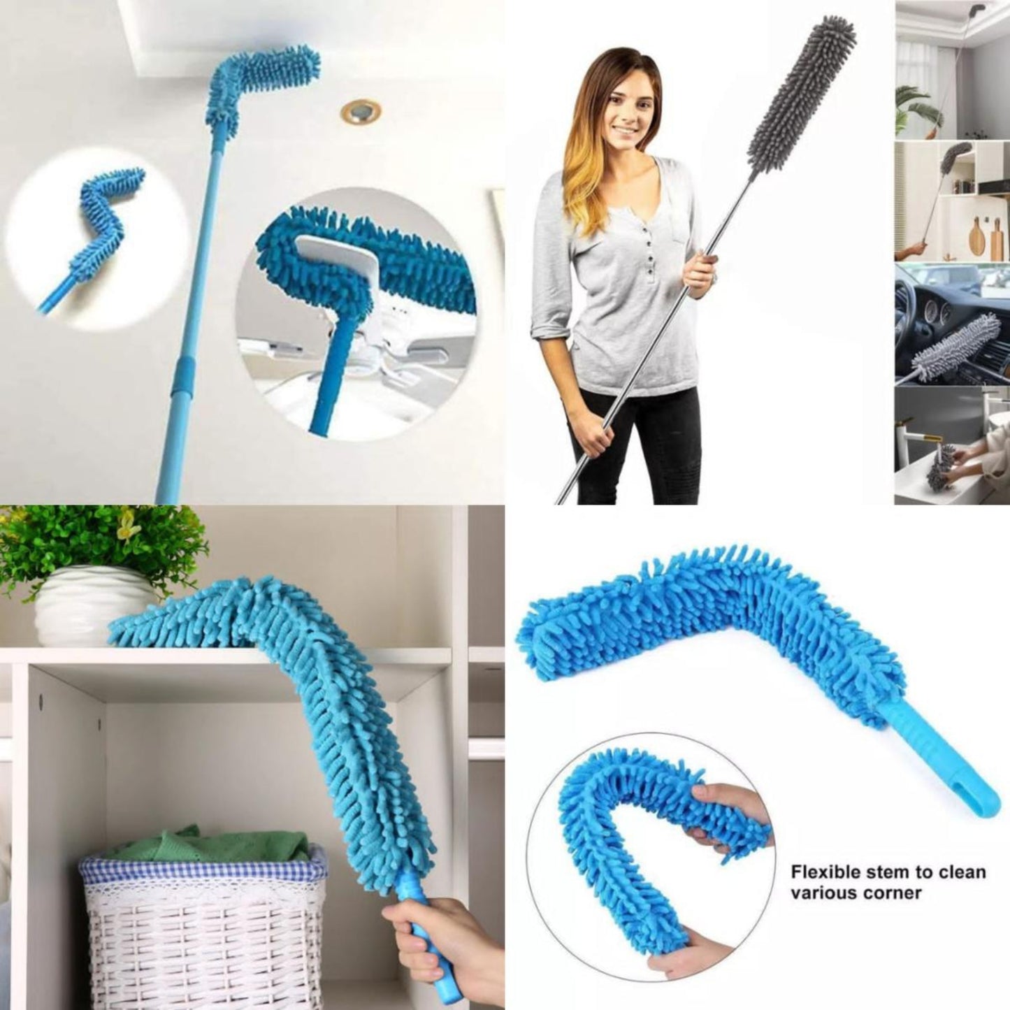 Extendable & Flexible Microfiber Cleaning Duster